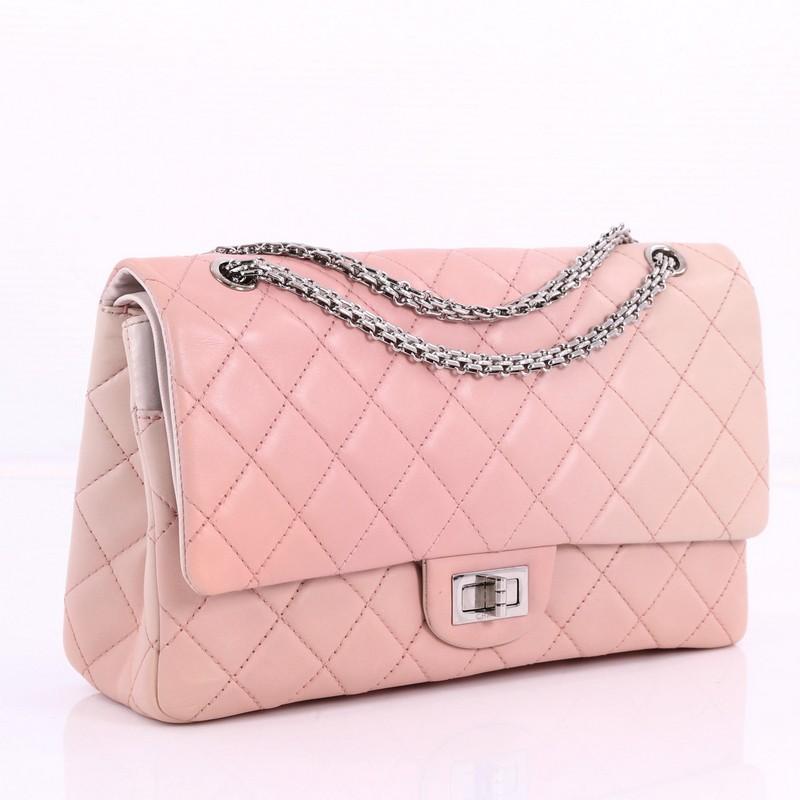 Pink Chanel Reissue 2.55 Handbag Quilted Ombre Lambskin 227