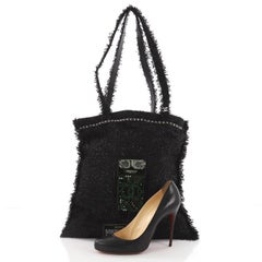 Chanel Shopping Tote Embellished Tweed Large