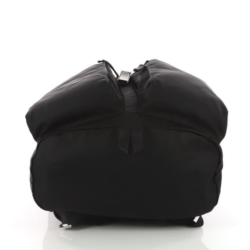Women's or Men's Prada Double Pocket Buckle Backpack Tessuto Large