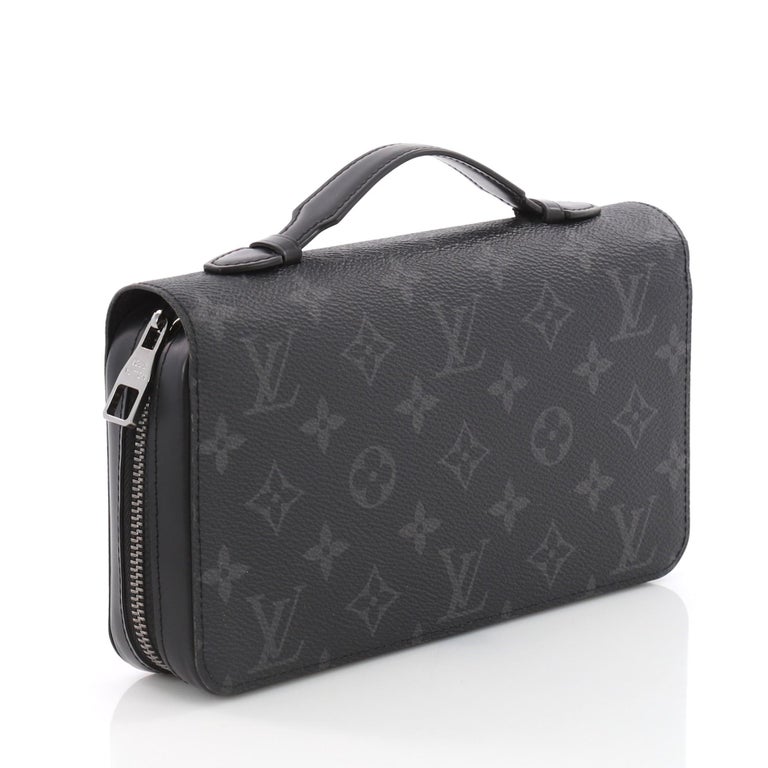 Louis Vuitton Zippy Wallet Limited Edition Monogram Eclipse Canvas XL For Sale at 1stdibs