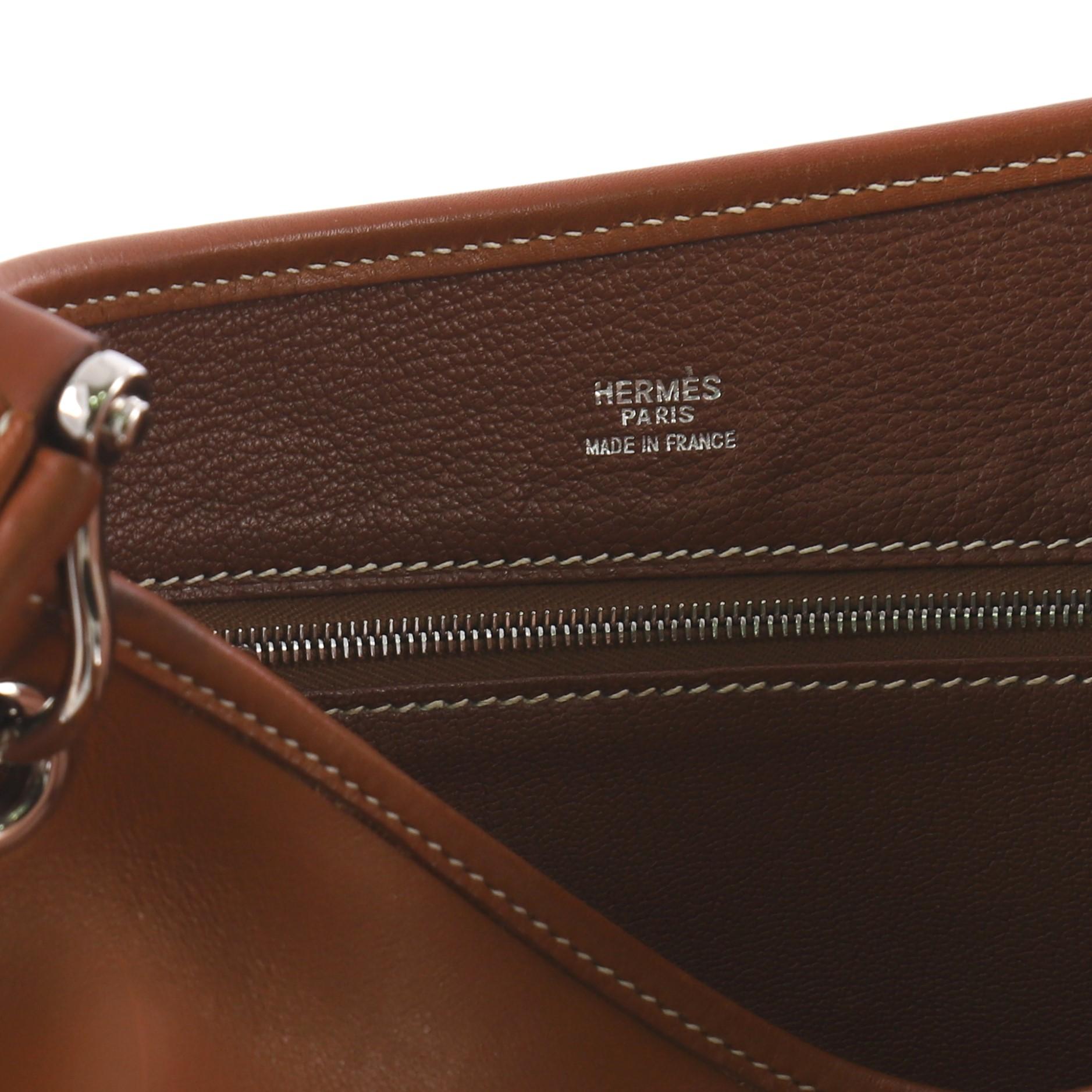 Hermes Sac Manille II Handbag Leather 3