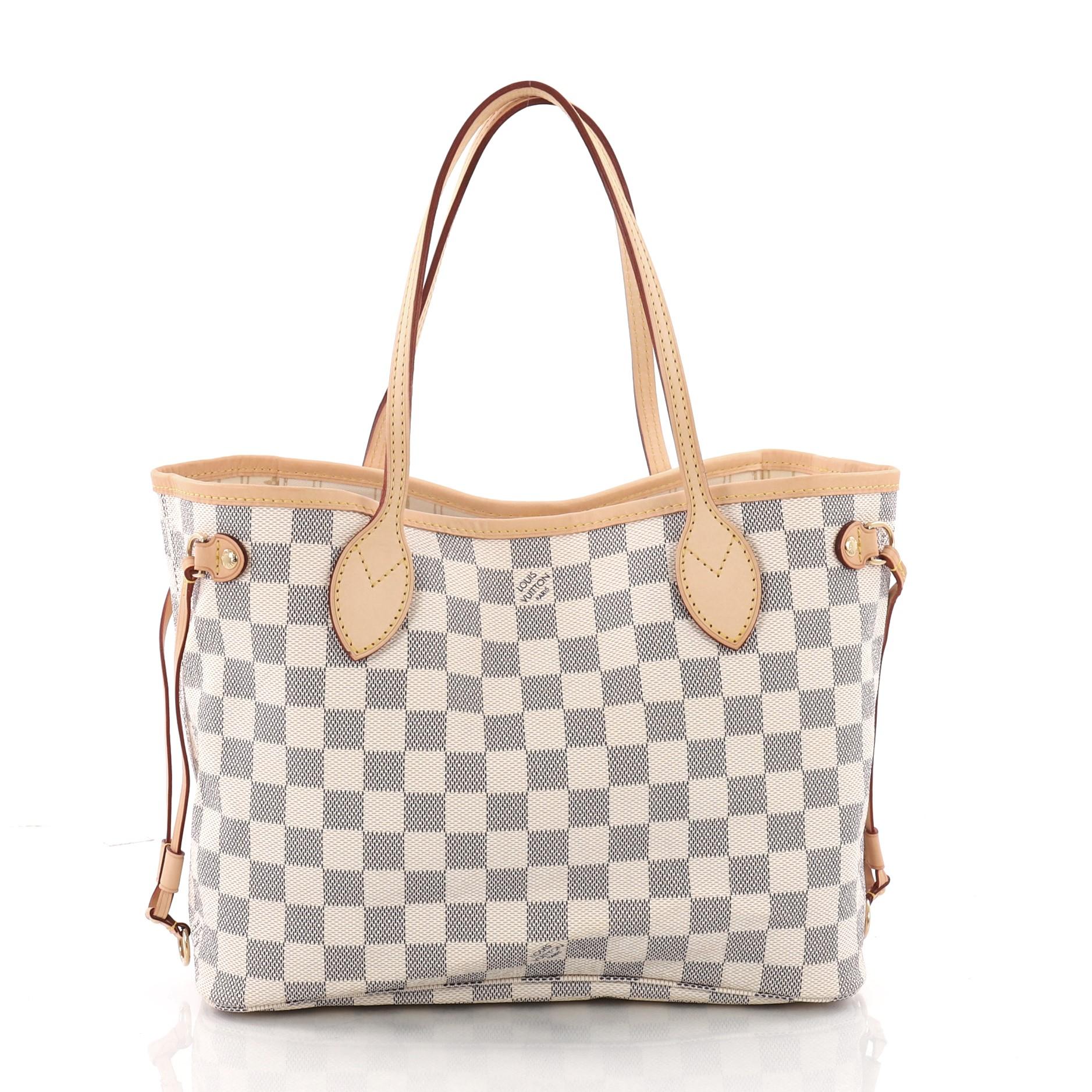  Louis Vuitton Neverfull Tote Damier PM In Good Condition In NY, NY