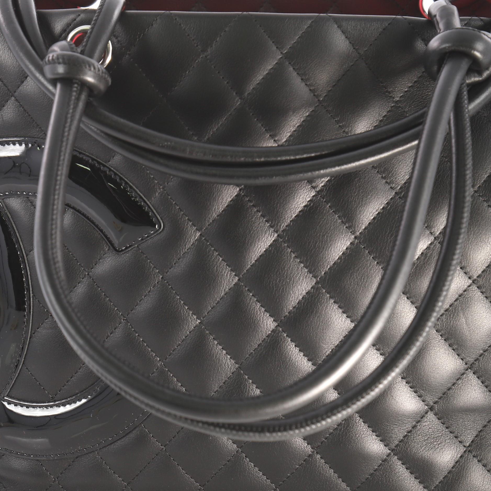 Chanel Cambon Tote Quilted Leather Large 2
