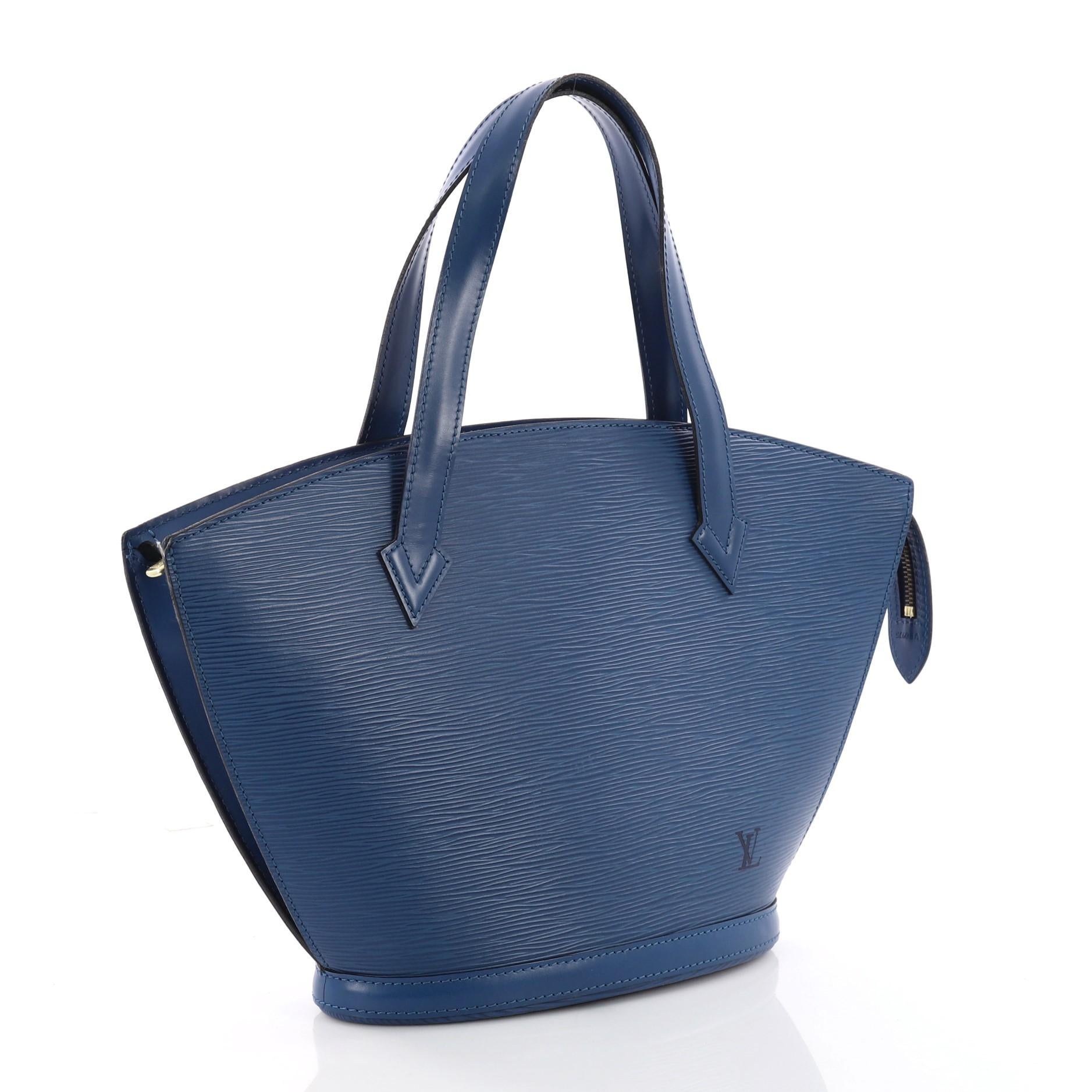 Purple Louis Vuitton Saint Jacques Handbag Epi Leather PM