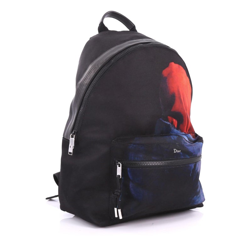 Christian Dior Homme Backpack Printed Canvas at 1stDibs