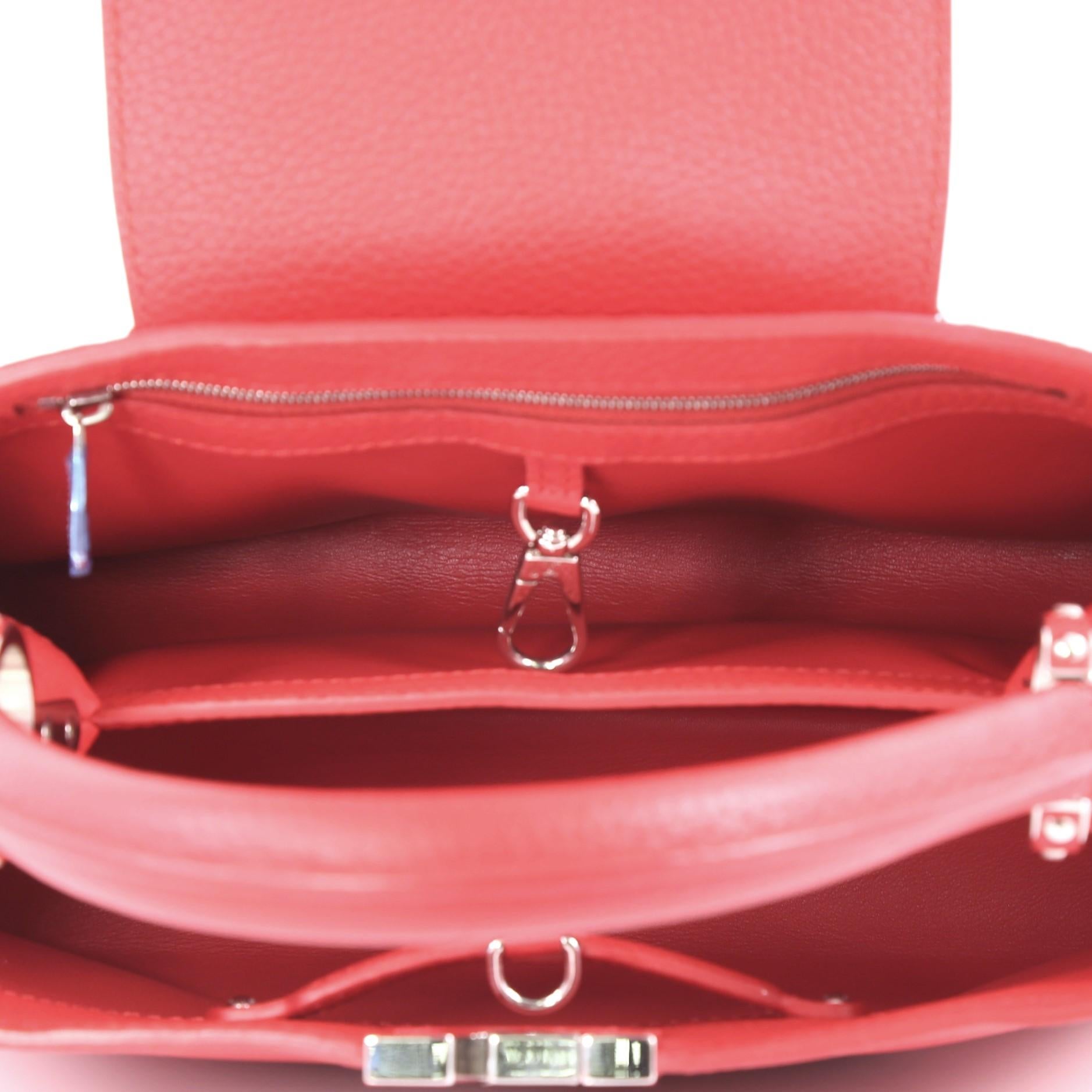 Louis Vuitton Capucines Handbag Leather PM 1
