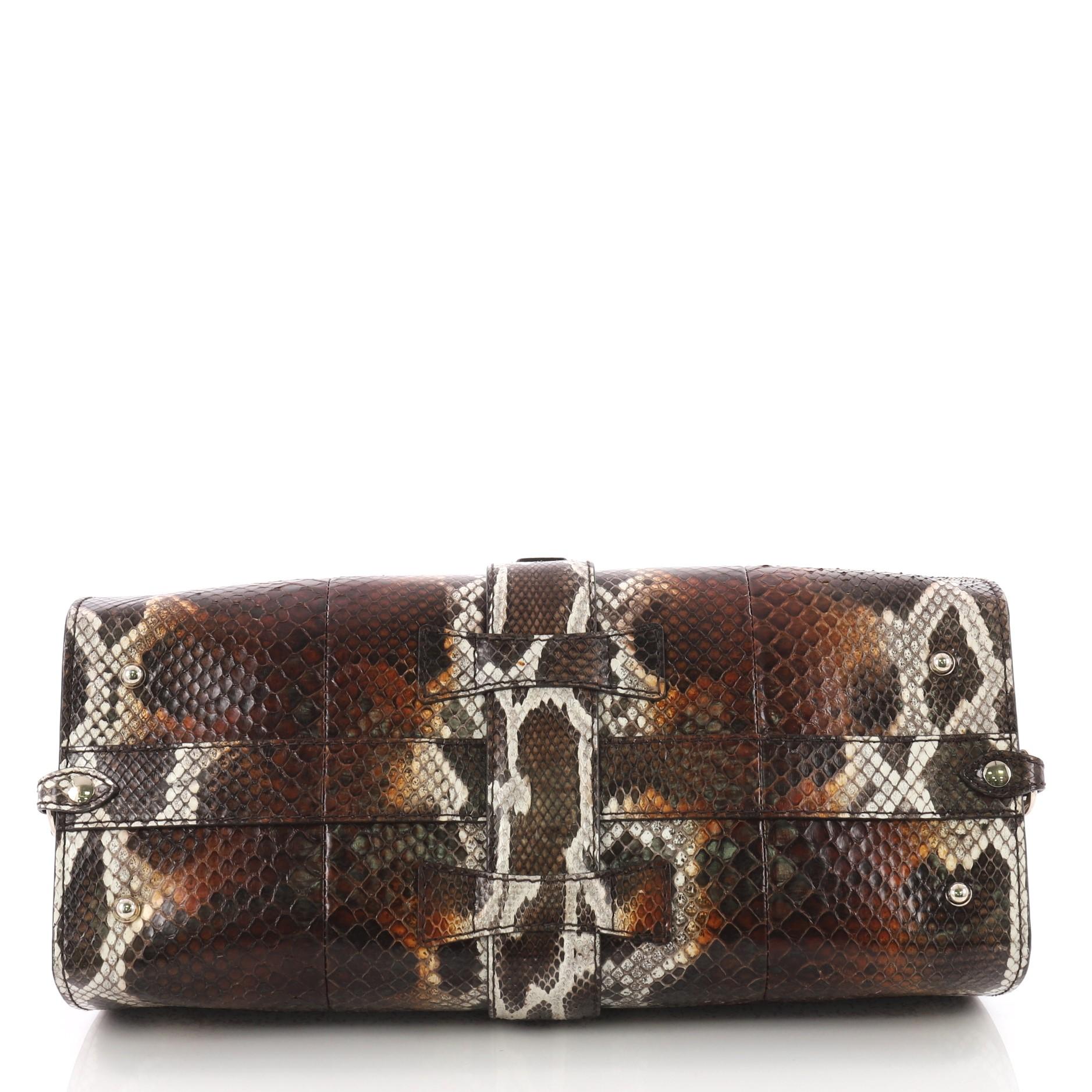 Women's or Men's Gucci Stirrup Top Handle Bag Python Large