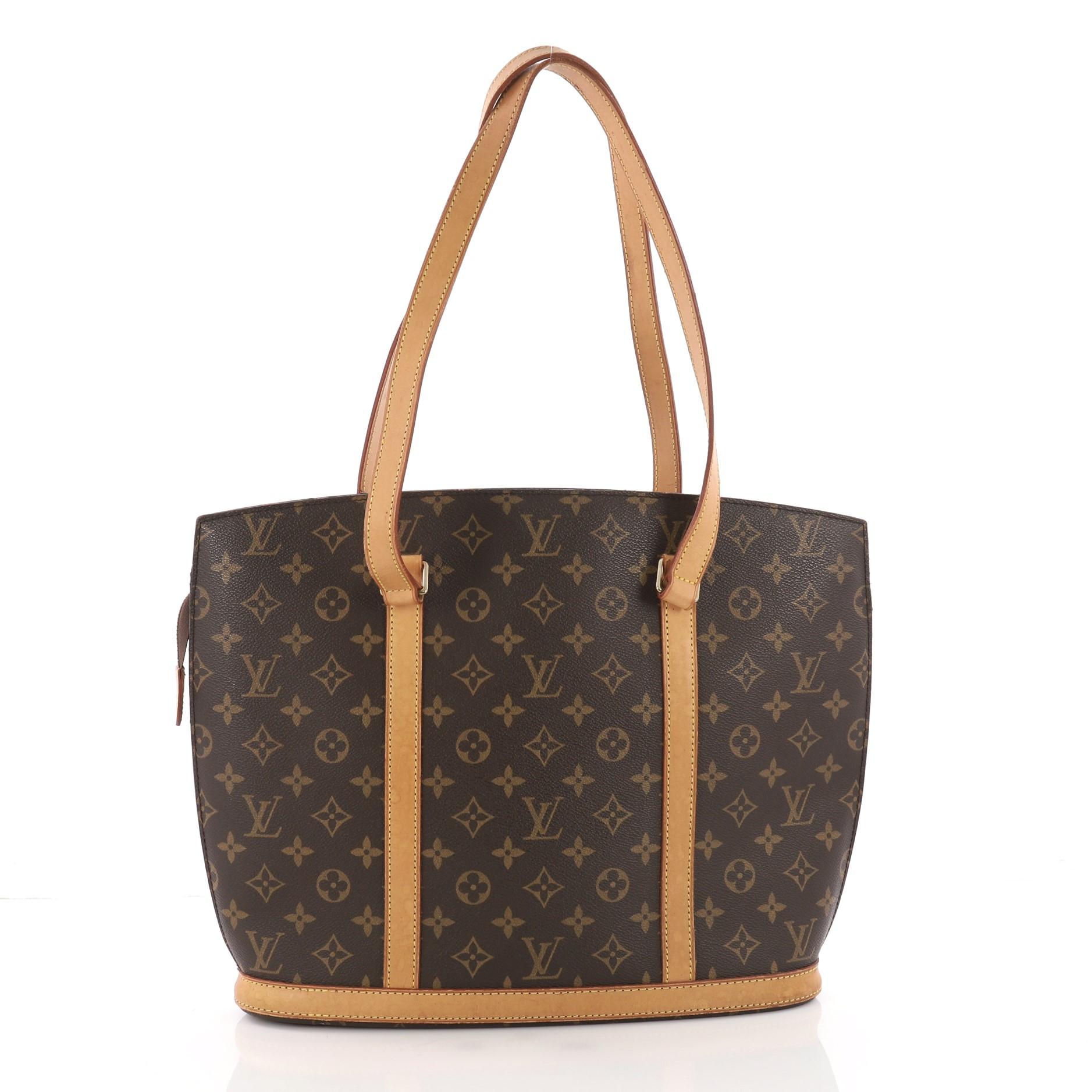 Brown Louis Vuitton Babylone Handbag Monogram Canvas
