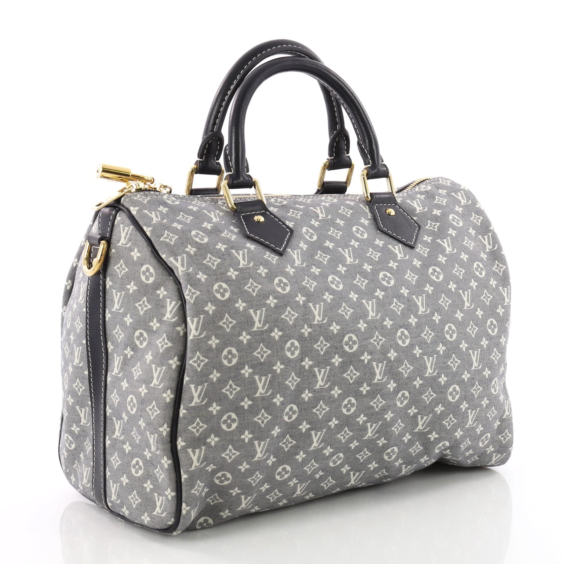 Gray  Louis Vuitton Speedy Bandouliere Bag Monogram Idylle 30