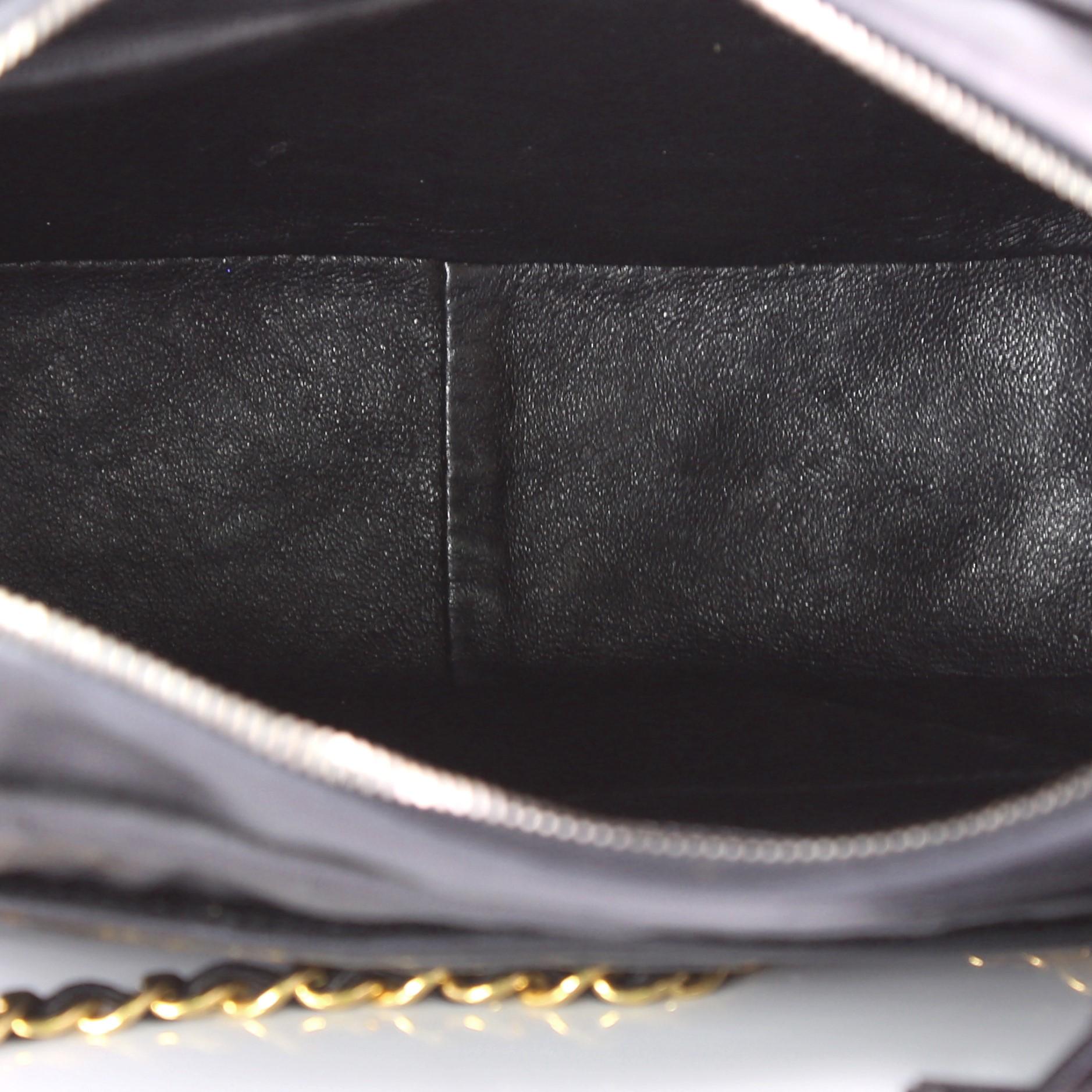 Chanel Vintage Camera Tassel Bag Quilted Leather Large 1