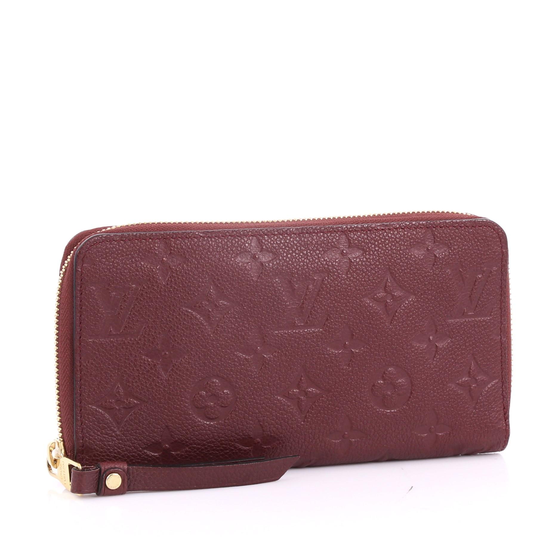 Brown  Louis Vuitton Secret Wallet Monogram Empreinte Leather