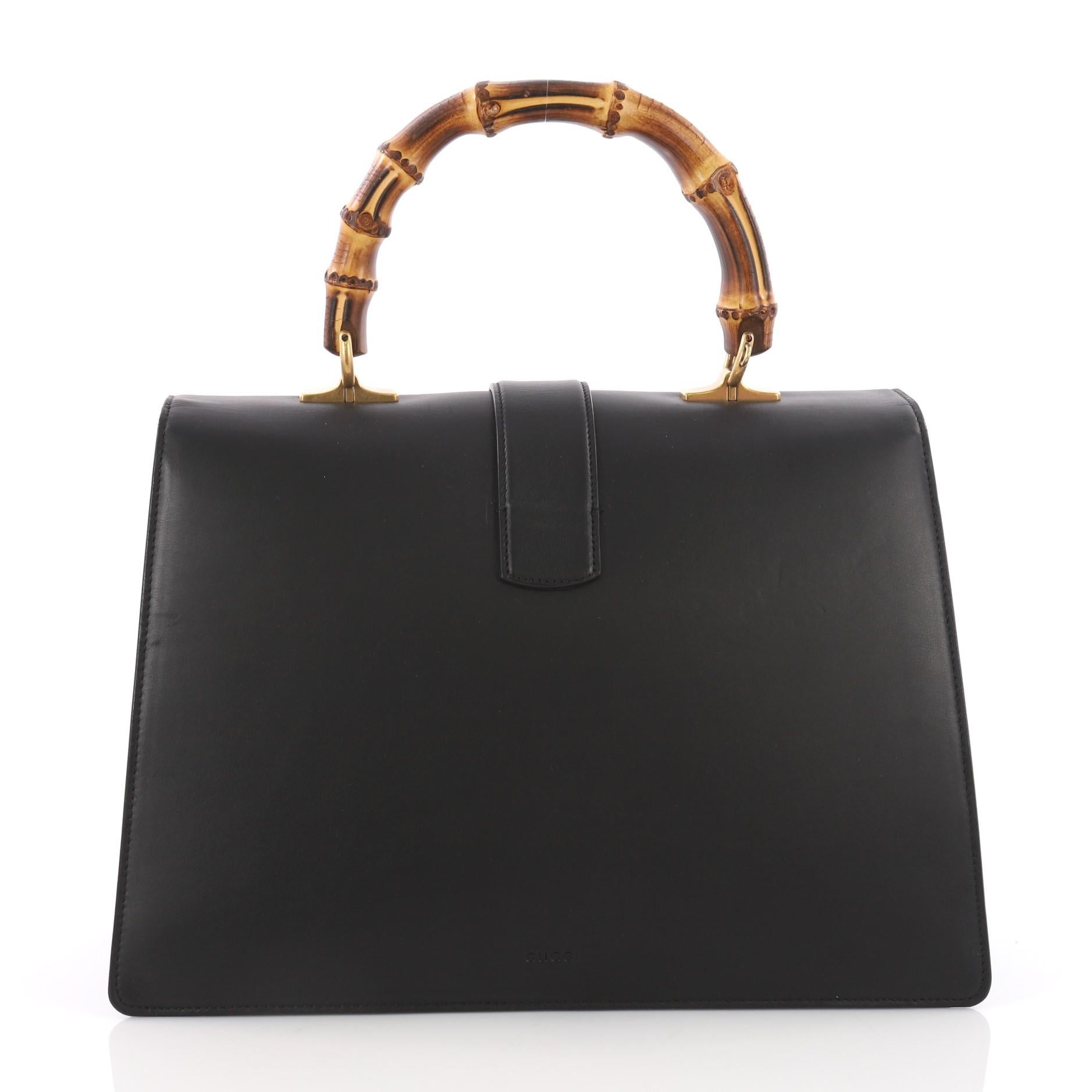 Gucci Dionysus Bamboo Top Handle Bag Leather Large at 1stDibs