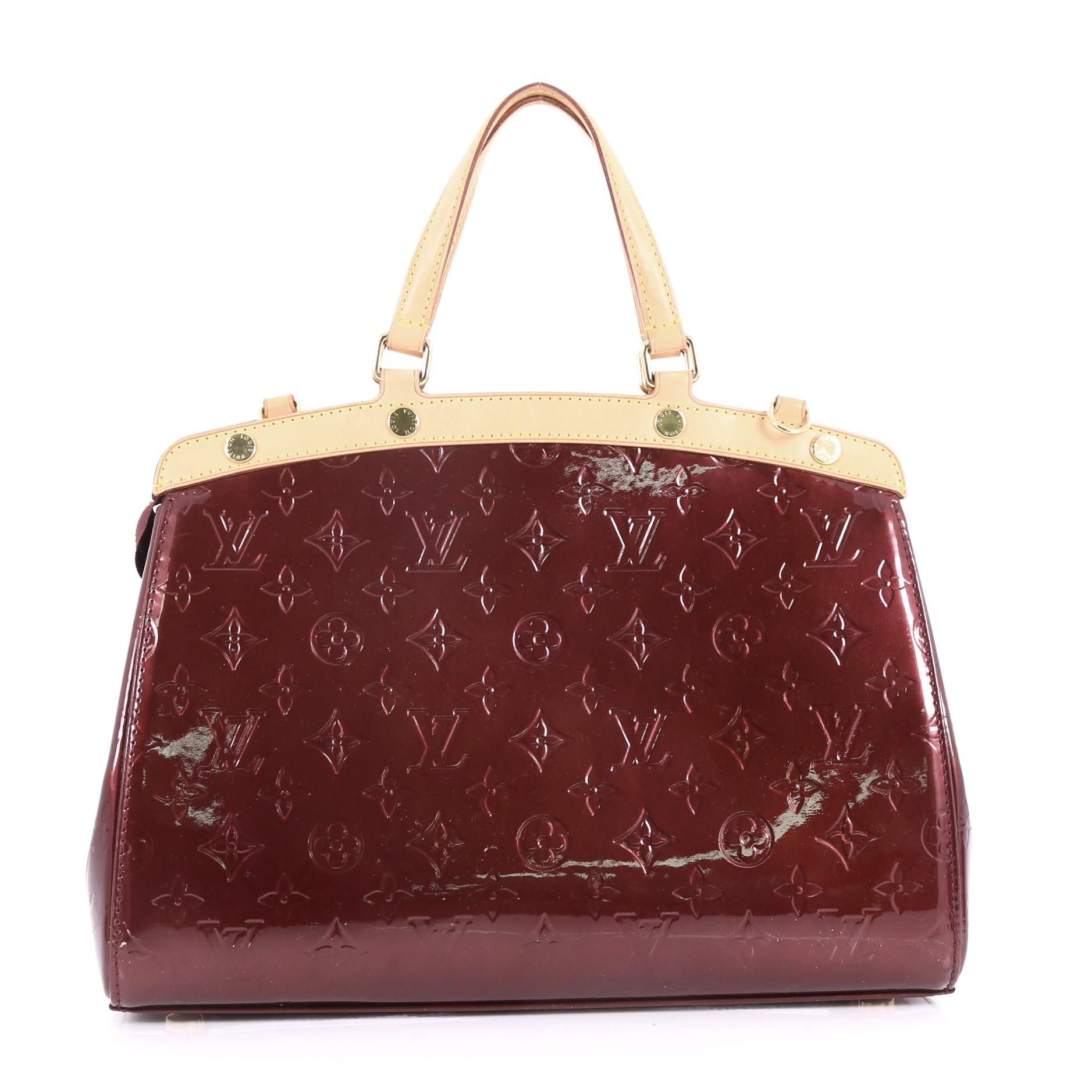 Louis Vuitton Brea Handbag Monogram Vernis MM In Good Condition In NY, NY