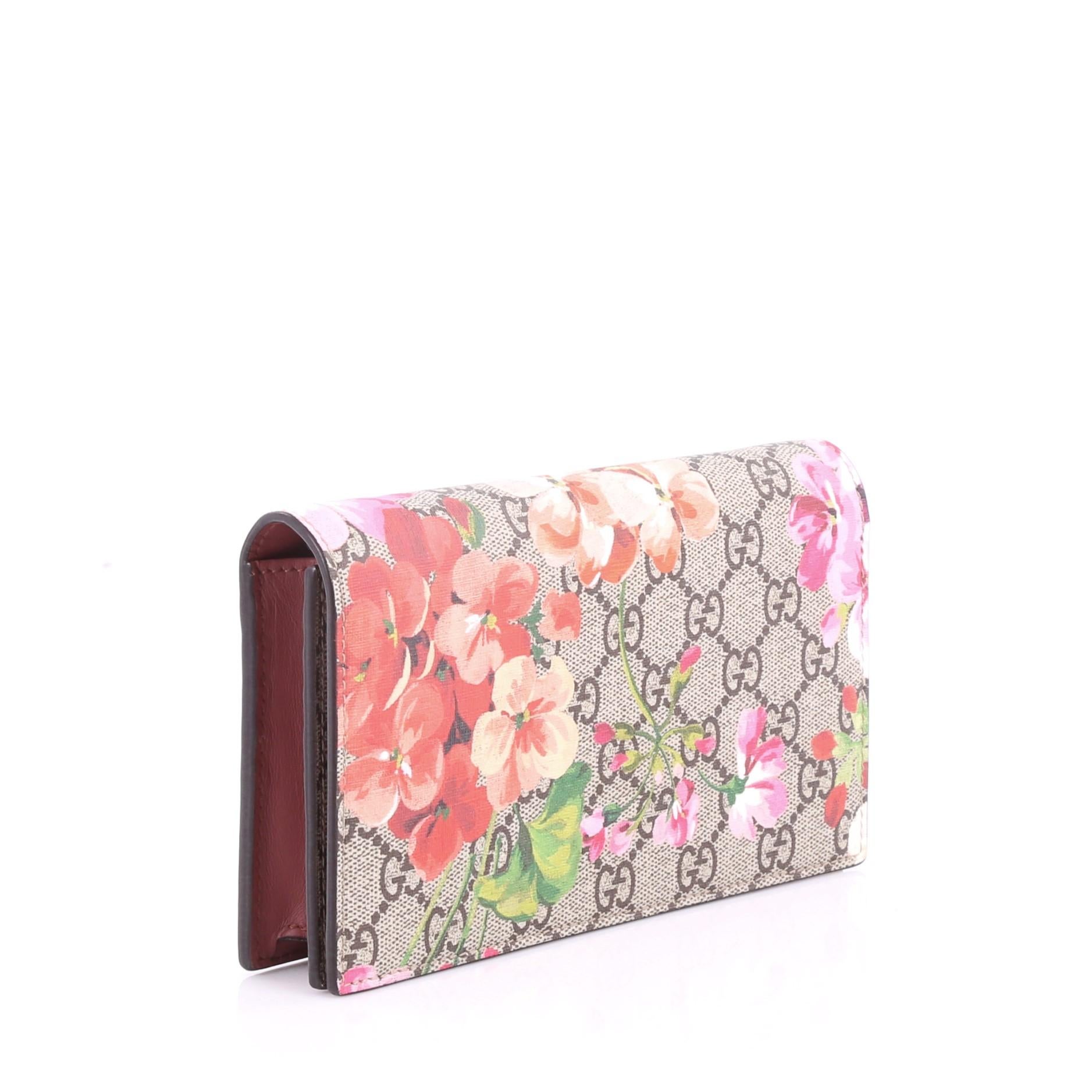 gucci blooms wallet on chain