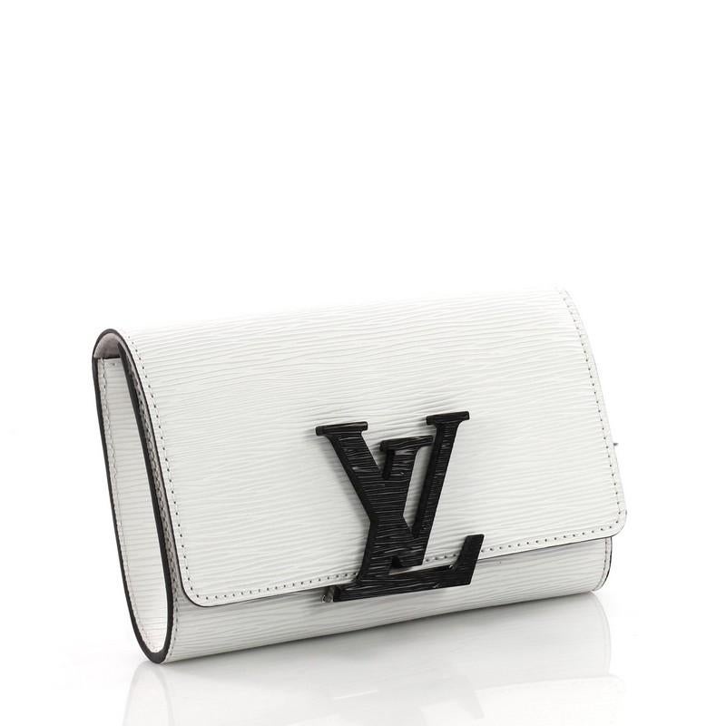 Gray Louis Vuitton Louise Shoulder Bag Epi Leather PM