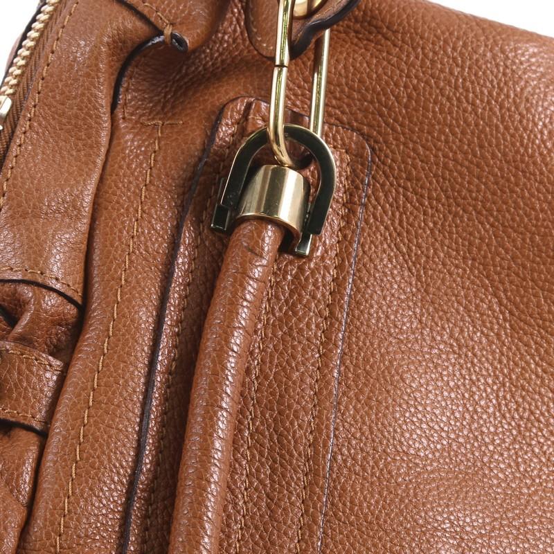 Brown Chloe Paraty Top Handle Bag Leather Large