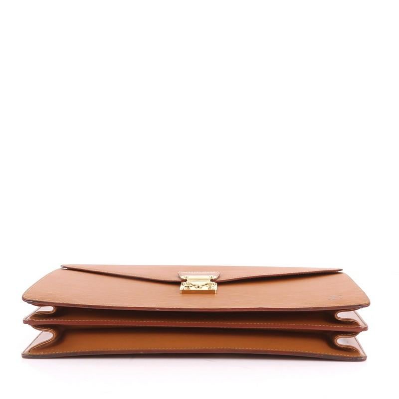 Women's or Men's Louis Vuitton Serviette Ambassadeur Handbag Epi Leather