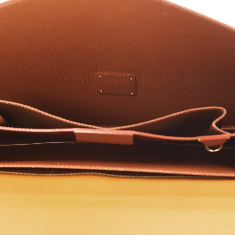 Louis Vuitton Serviette Ambassadeur Handbag Epi Leather 1