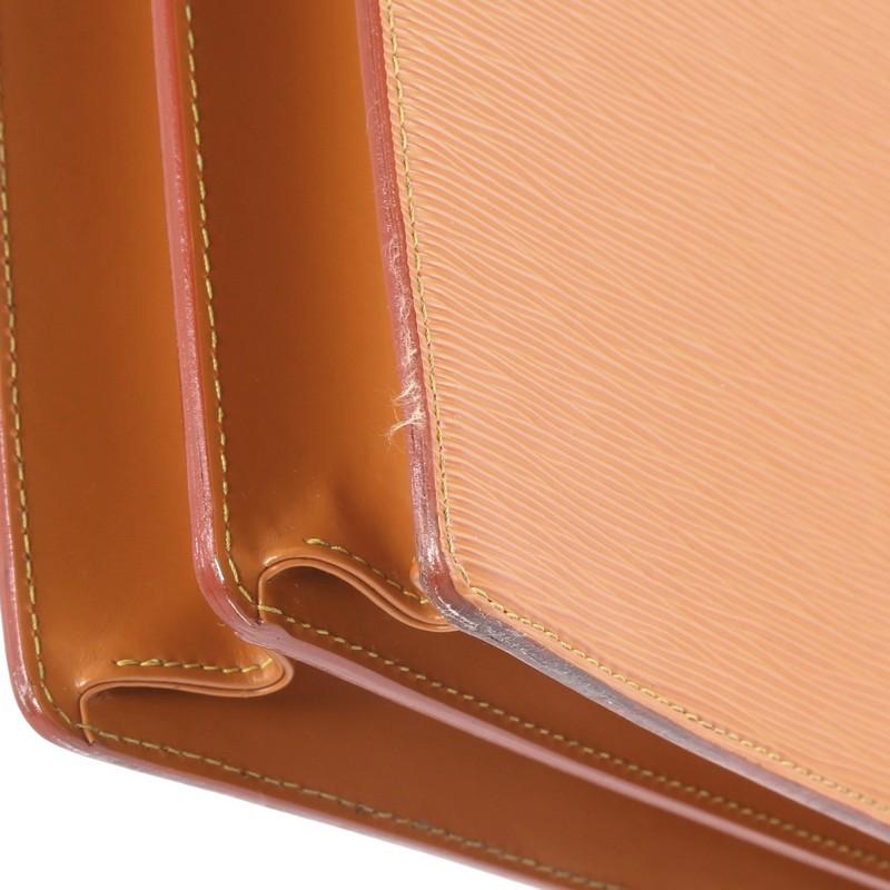 Louis Vuitton Serviette Ambassadeur Handbag Epi Leather 5