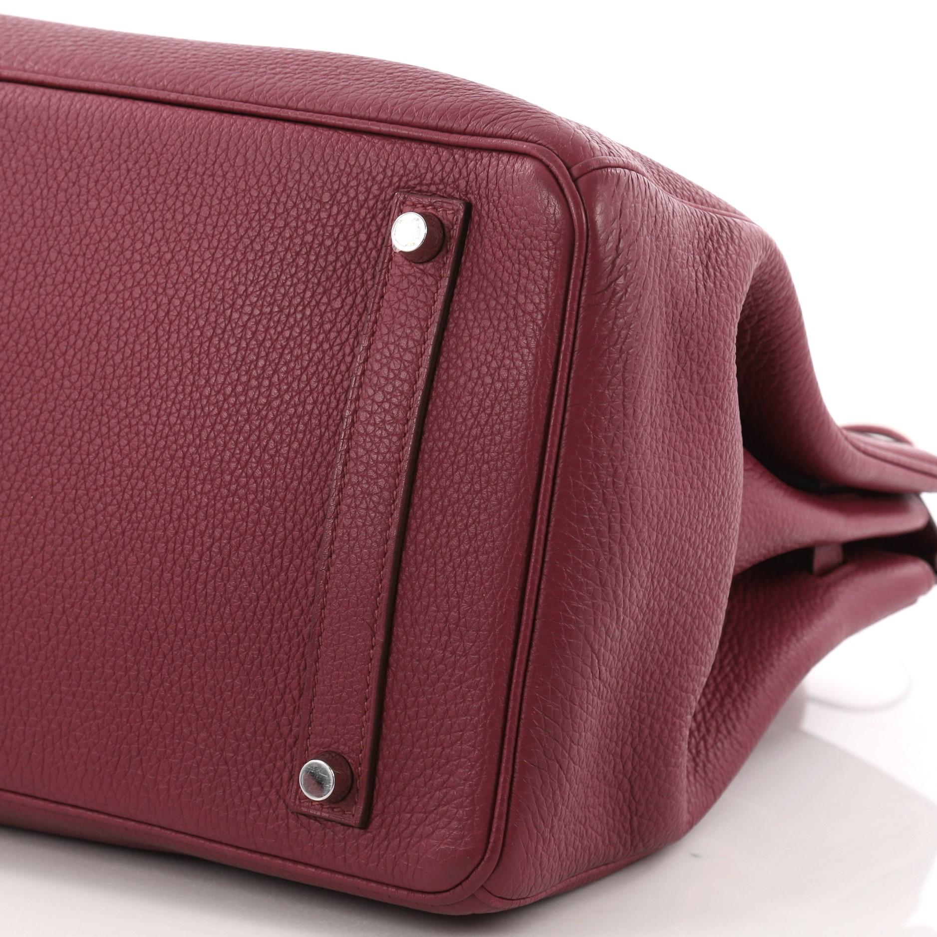 Hermes Birkin Handbag Rubis Togo with Palladium Hardware 355 3