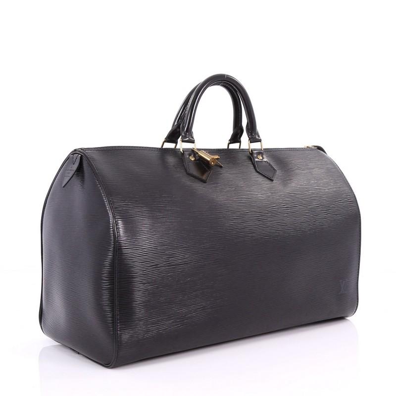 Black  Louis Vuitton Speedy Handbag Epi Leather 40