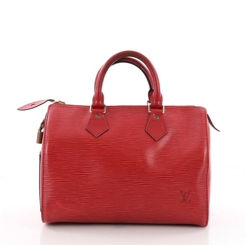 Women's Louis Vuitton Speedy Handbag Epi Leather 25