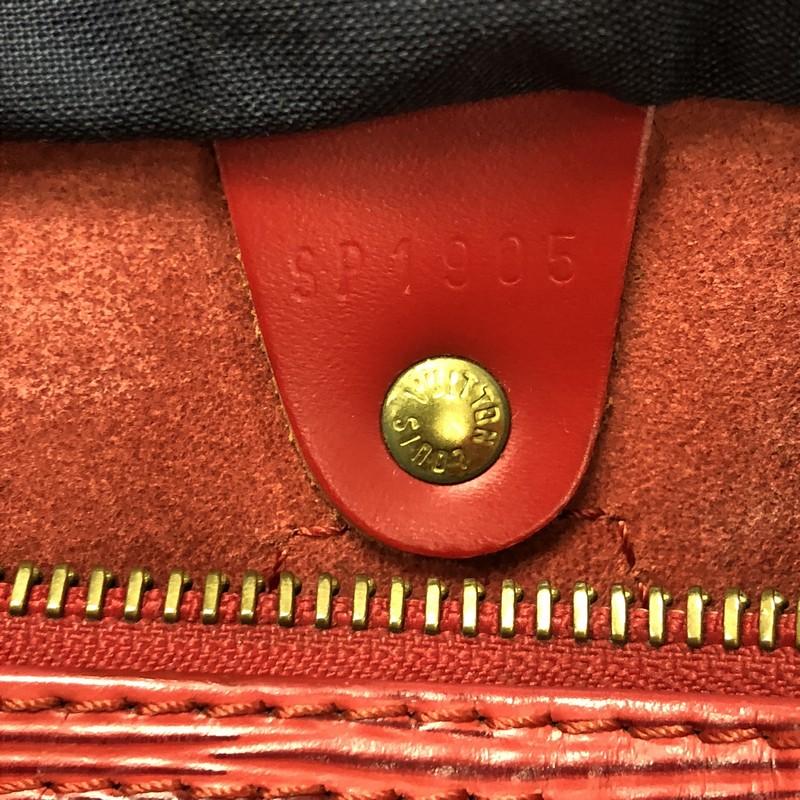 Louis Vuitton Speedy Handbag Epi Leather 25 6