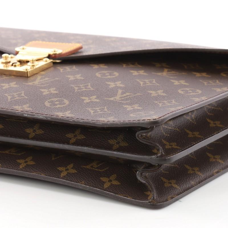 Women's Louis Vuitton Serviette Conseiller Briefcase Monogram Canvas