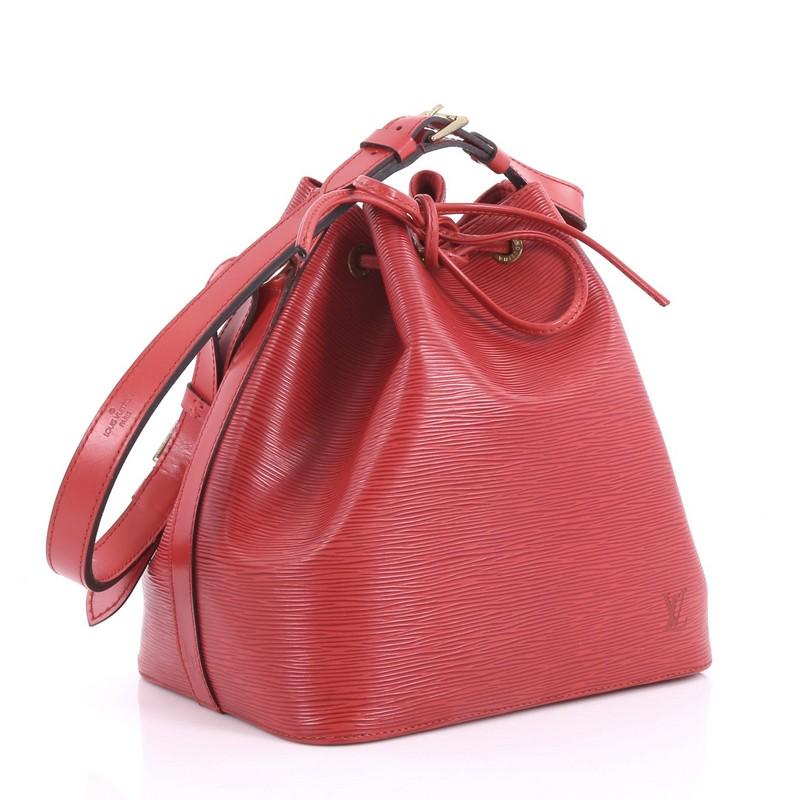 Pink Louis Vuitton Petit Noe Handbag Epi Leather
