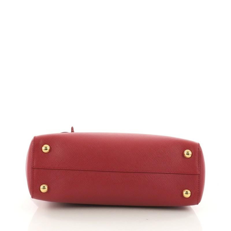 Women's Prada Lux Convertible Open Tote Saffiano Leather Small