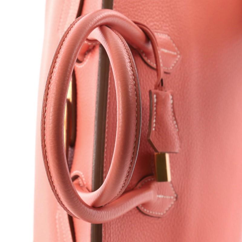 Hermes Birkin Handbag Crevette Clemence with Gold Hardware 35 3