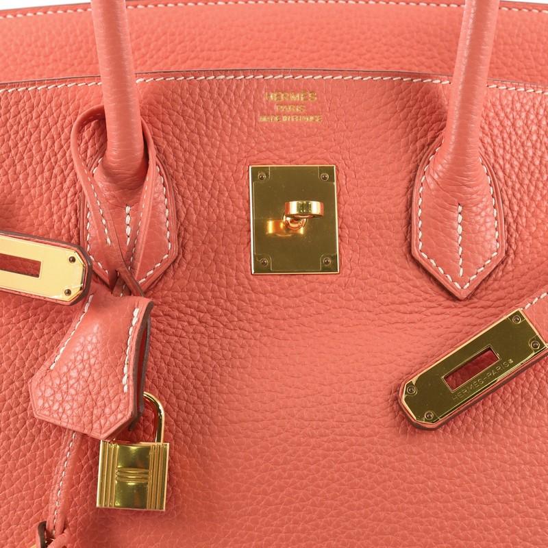Hermes Birkin Handbag Crevette Clemence with Gold Hardware 35 4