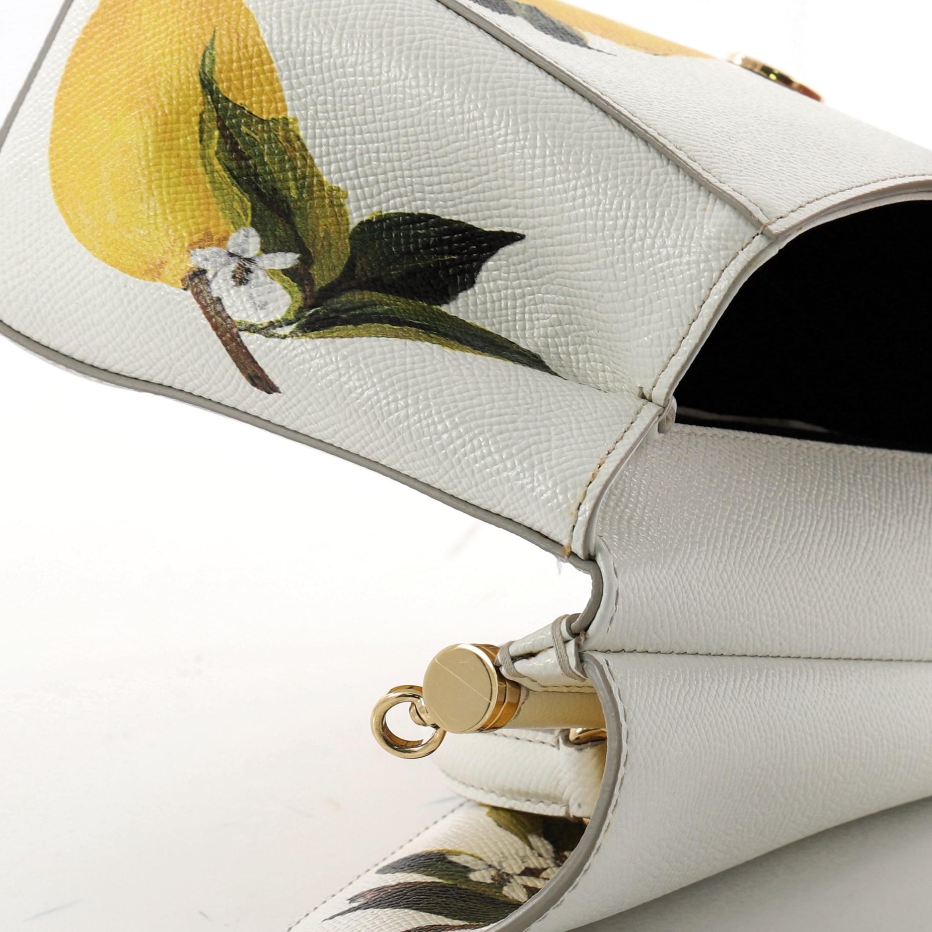 Dolce & Gabbana Miss Sicily Handbag Printed Leather Small 2