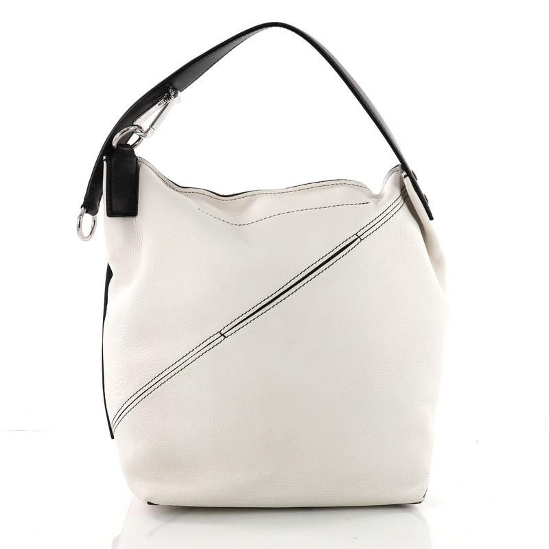 Proenza Schouler Zip Hobo Pebbled Leather Medium In Good Condition In NY, NY