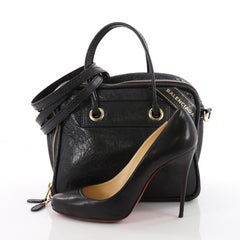 Balenciaga Blanket Square Bag Leather Small