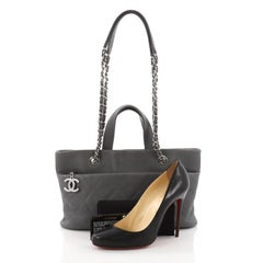 Chanel Timeless CC Charm Tote Quilted Caviar Large