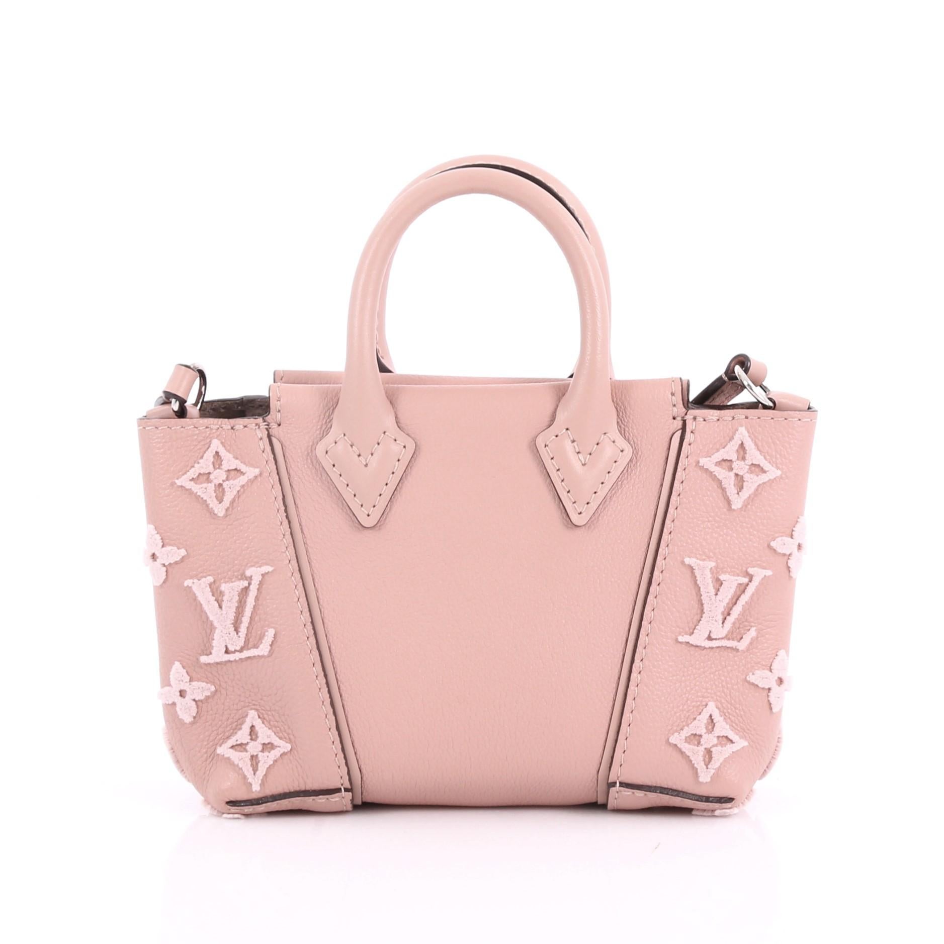 Louis Vuitton W Tote Veau Cachemire Calfskin Nano In Excellent Condition In NY, NY