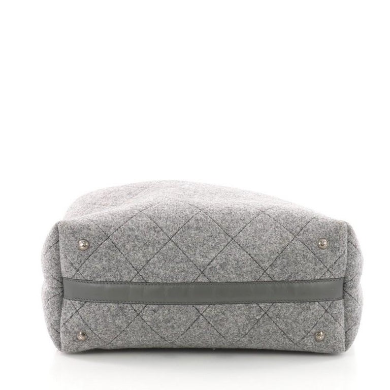 chanel felt tote