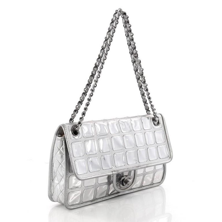 Chanel Ice Cube Flap Bag Quilted Vinyl at 1stDibs chanel ice cube bag