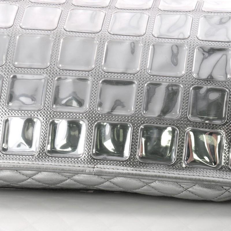 Chanel Ice Cube Flap Bag Quilted Vinyl In Good Condition In NY, NY