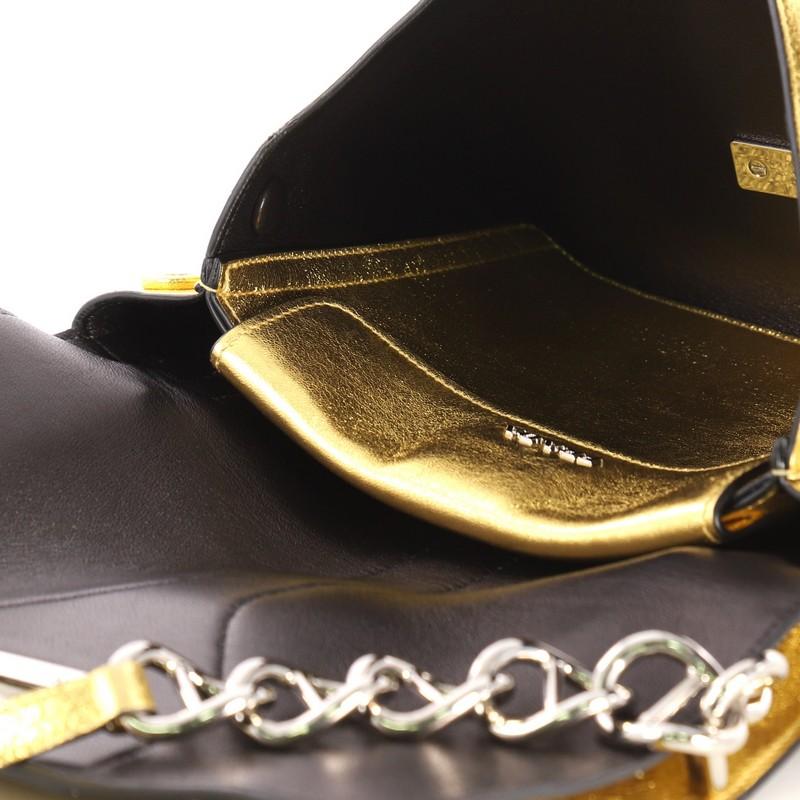Prada Turnlock Flap Chain Bag Leather Small 5