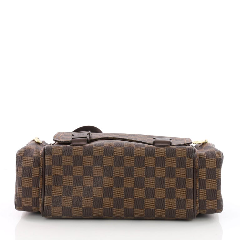 Brown Louis Vuitton Damier Ebene Reporter Melville Crossbody Bag