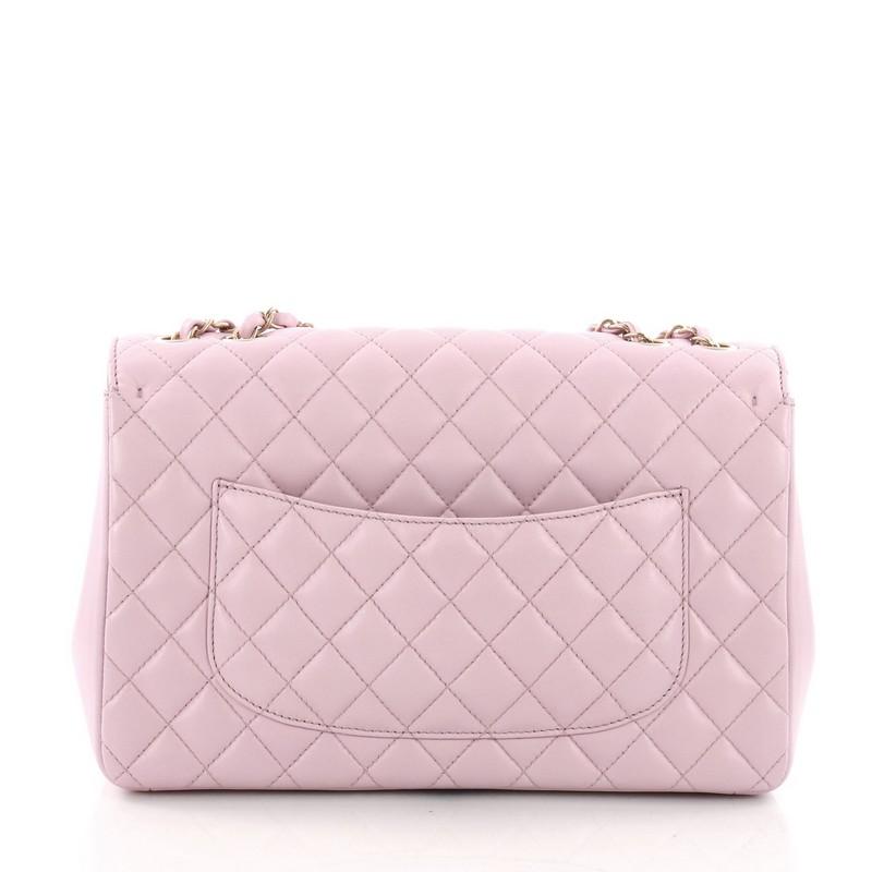 Beige Chanel Mademoiselle Chic Flap Bag Quilted Lambskin Jumbo