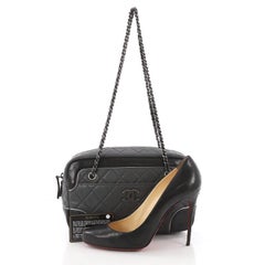 Chanel Two-Tone Camera Chain Bag Quilted Calfskin Medium