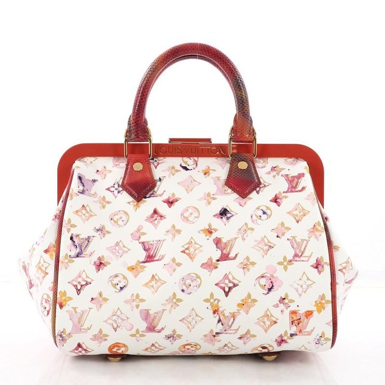 Louis Vuitton Red/White Monogram Canvas Speedy 30 handbag Louis Vuitton |  The Luxury Closet