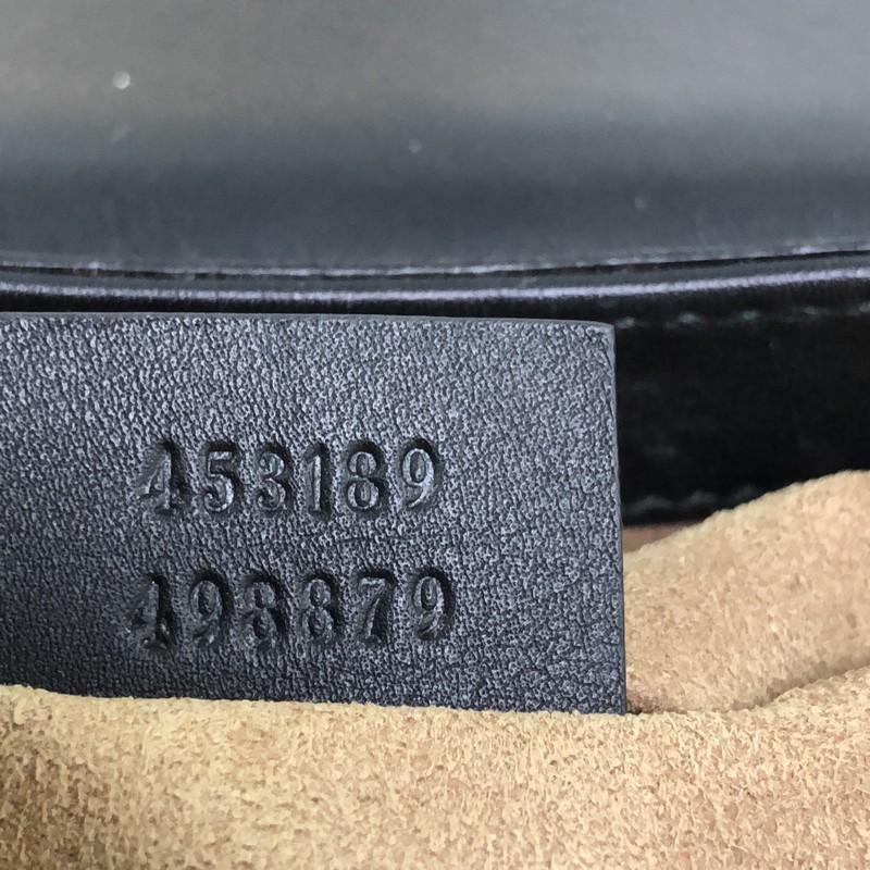 Gucci Padlock Saddle Shoulder Bag GG Coated Canvas and Leather Medium 3