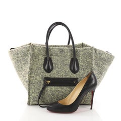 Celine Phantom Handbag Wool Medium