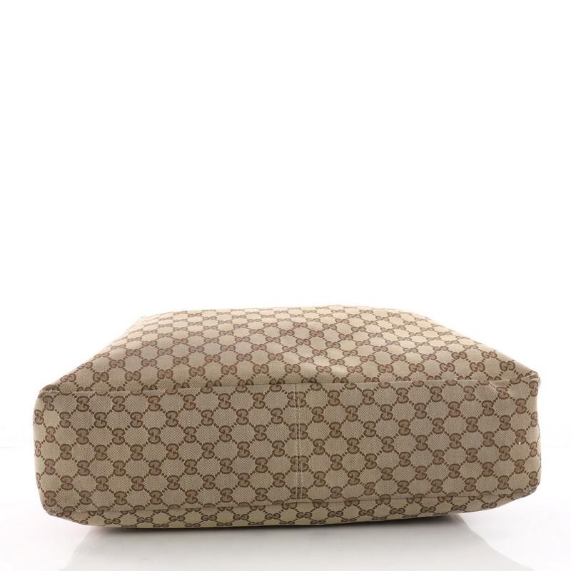 Gucci Horsebit Hobo GG Canvas Large In Good Condition In NY, NY