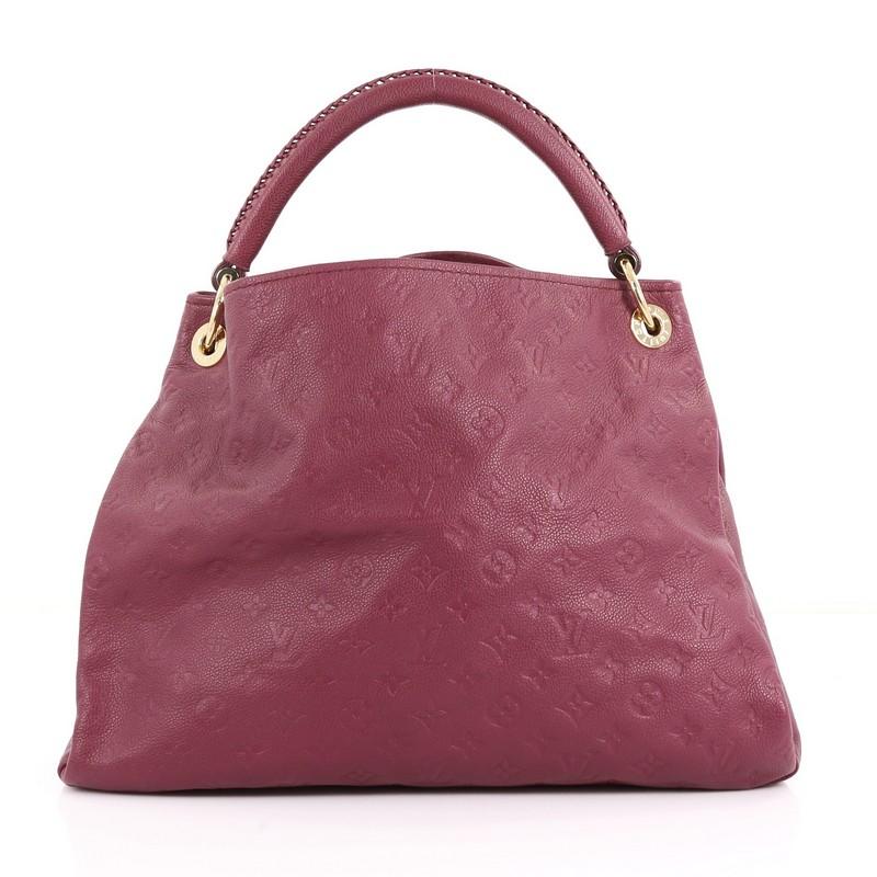 Louis Vuitton Artsy Handbag Monogram Empreinte Leather MM In Good Condition In NY, NY