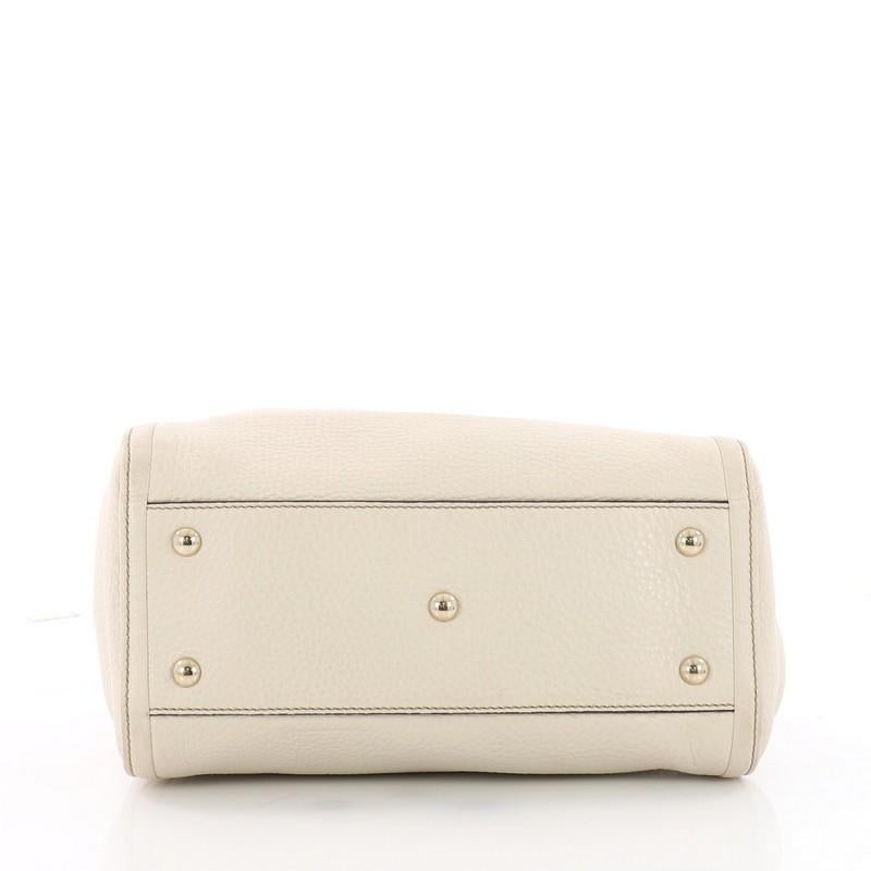 Beige Gucci Soho Convertible Shoulder Bag Leather Small